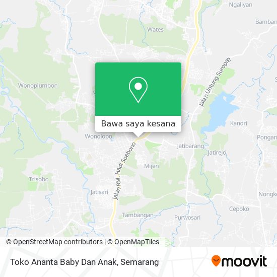 Peta Toko Ananta Baby Dan Anak