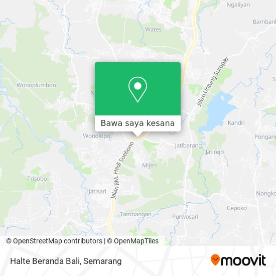 Peta Halte Beranda Bali