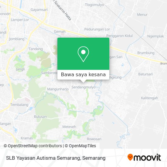 Peta SLB Yayasan Autisma Semarang