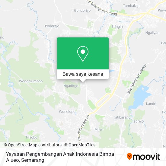 Peta Yayasan Pengembangan Anak Indonesia Bimba Aiueo