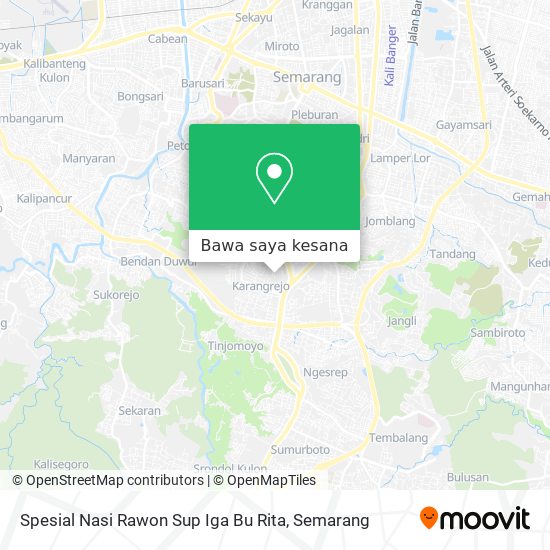 Peta Spesial Nasi Rawon Sup Iga Bu Rita