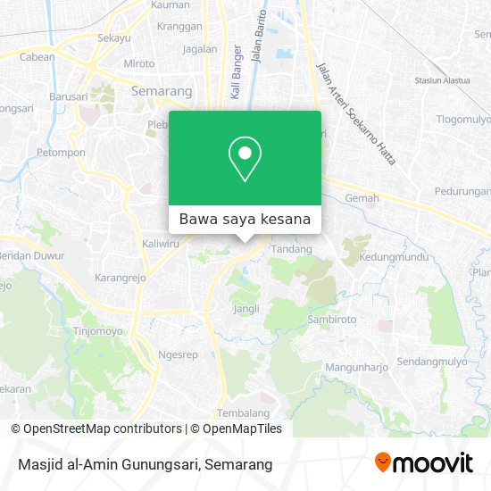 Peta Masjid al-Amin Gunungsari