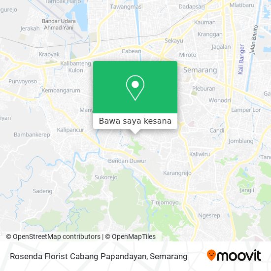 Peta Rosenda Florist Cabang Papandayan