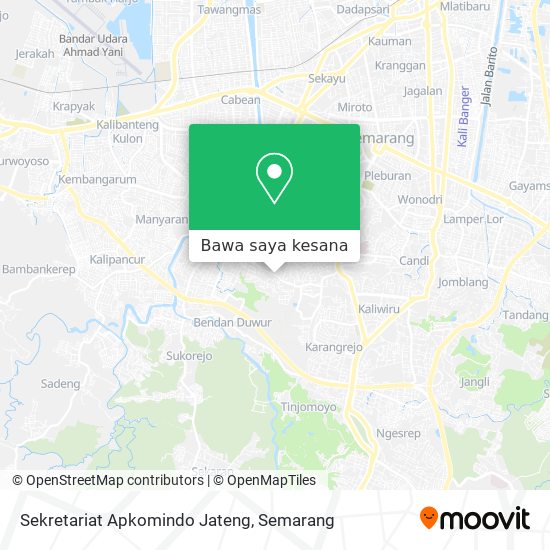 Peta Sekretariat Apkomindo Jateng