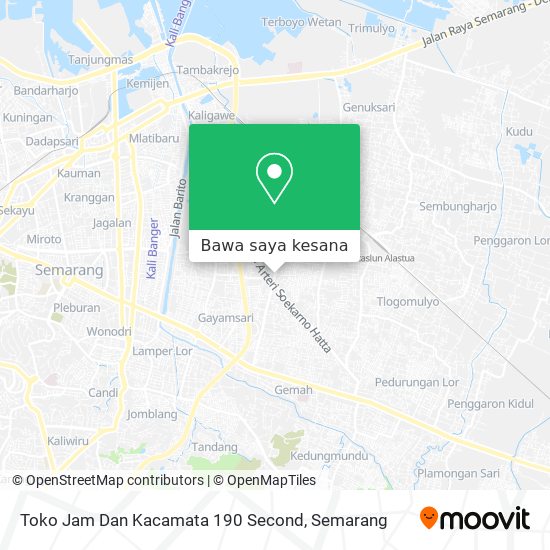 Peta Toko Jam Dan Kacamata 190 Second