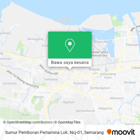 Peta Sumur Pemboran Pertamina Lok. Ncj-01