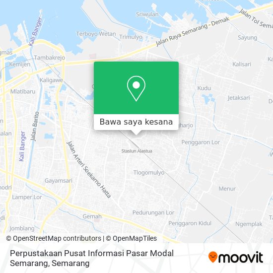 Peta Perpustakaan Pusat Informasi Pasar Modal Semarang