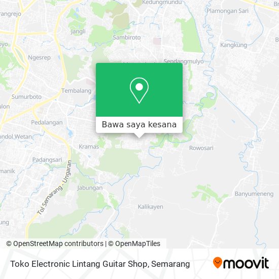 Peta Toko Electronic Lintang Guitar Shop