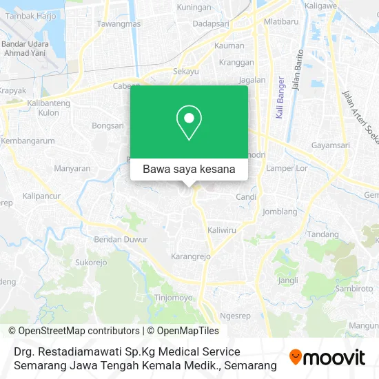 Peta Drg. Restadiamawati Sp.Kg Medical Service Semarang Jawa Tengah Kemala Medik.