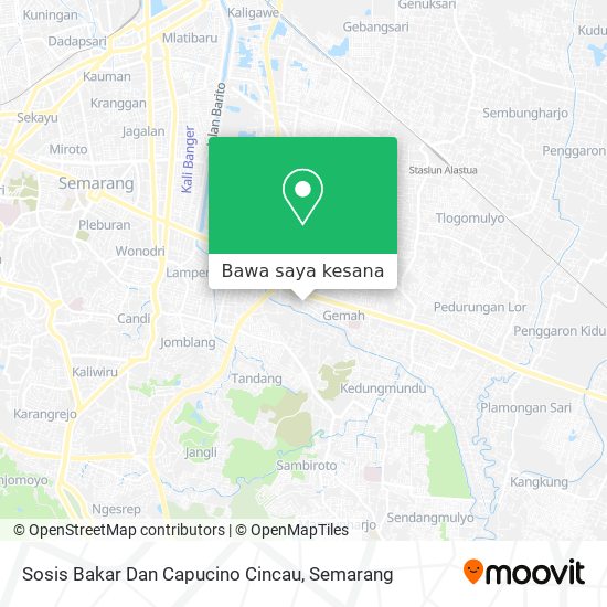 Peta Sosis Bakar Dan Capucino Cincau