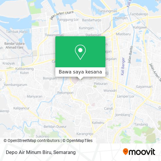 Peta Depo Air Minum Biru