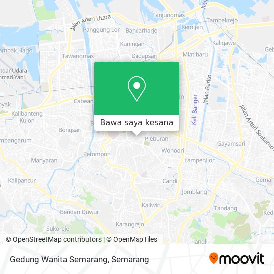 Peta Gedung Wanita Semarang