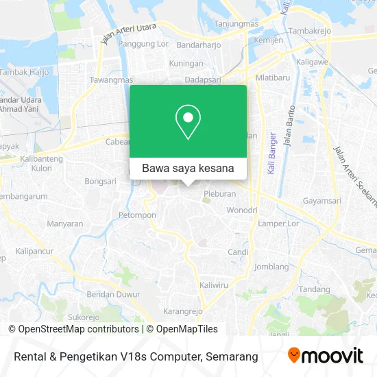 Peta Rental & Pengetikan V18s Computer