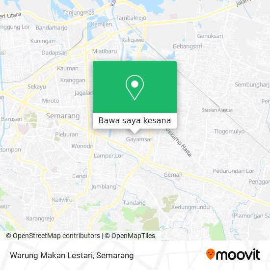 Peta Warung Makan Lestari