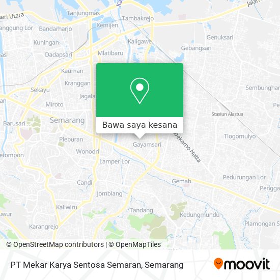 Peta PT Mekar Karya Sentosa Semaran