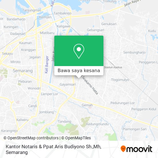 Peta Kantor Notaris & Ppat Aris Budiyono Sh.,Mh