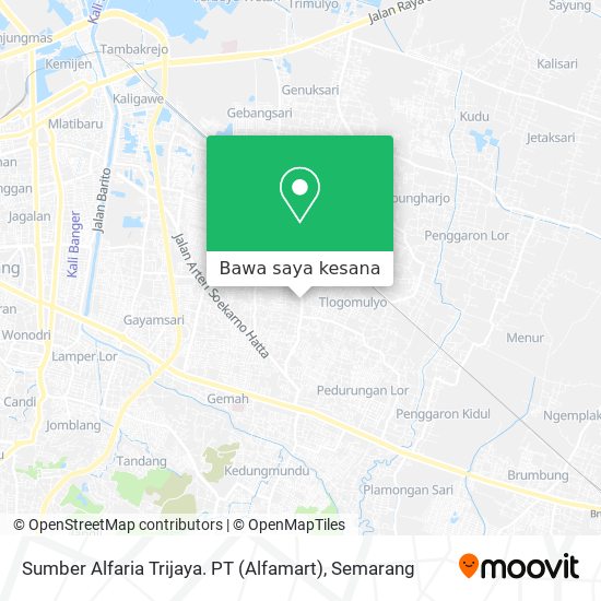 Peta Sumber Alfaria Trijaya. PT (Alfamart)