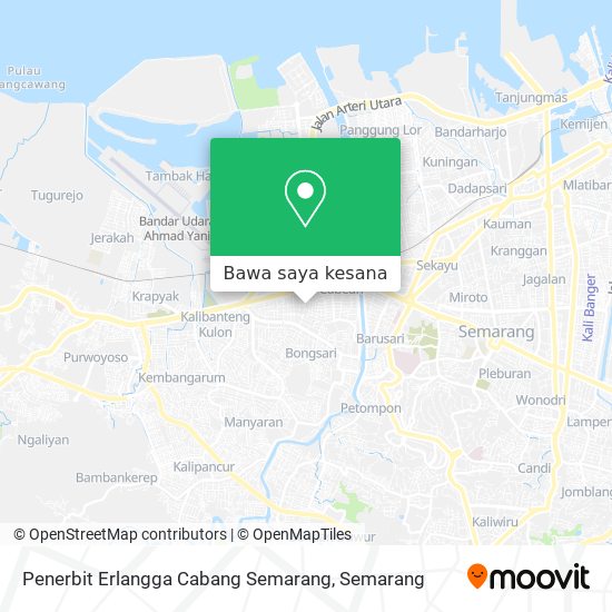 Peta Penerbit Erlangga Cabang Semarang