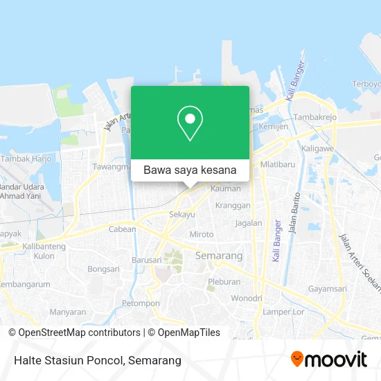 Peta Halte Stasiun Poncol