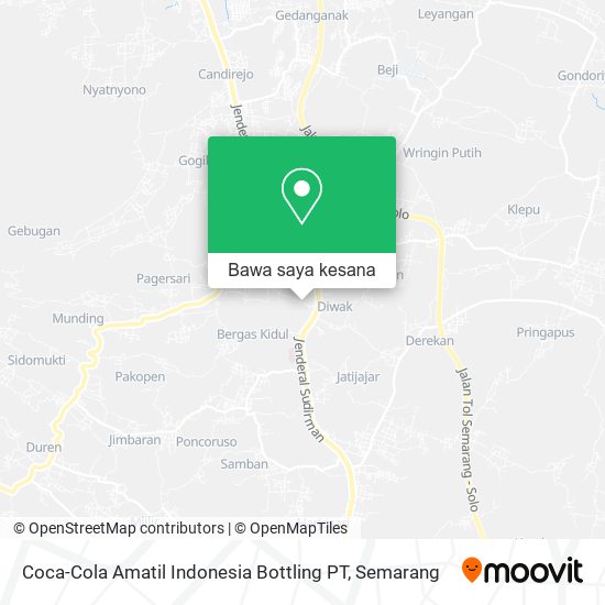 Peta Coca-Cola Amatil Indonesia Bottling PT