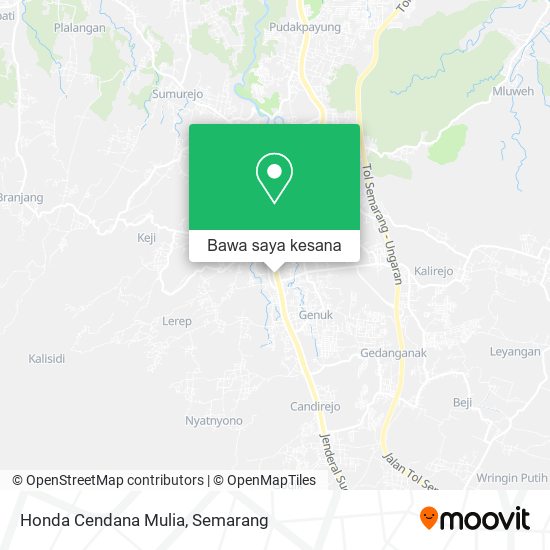 Peta Honda Cendana Mulia