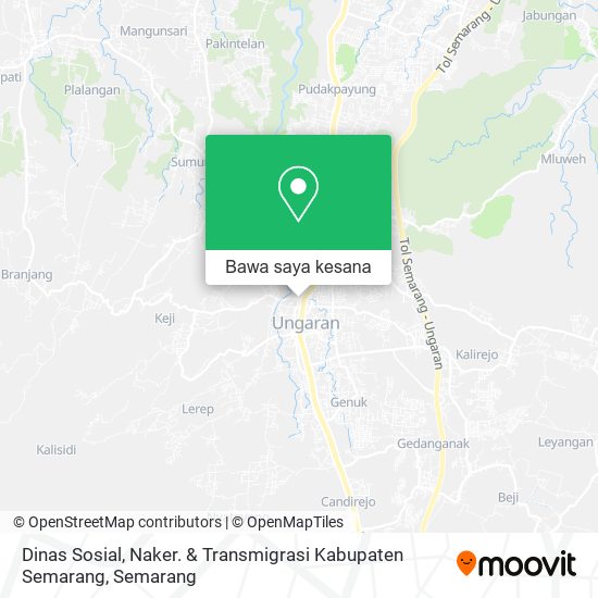 Peta Dinas Sosial, Naker. & Transmigrasi Kabupaten Semarang
