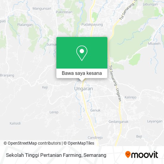 Peta Sekolah Tinggi Pertanian Farming