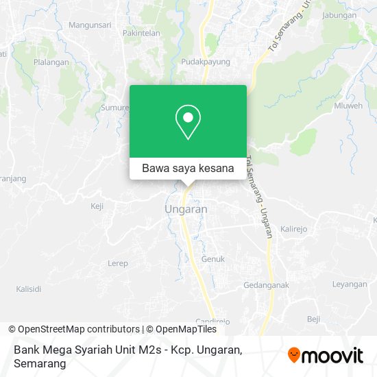 Peta Bank Mega Syariah Unit M2s - Kcp. Ungaran