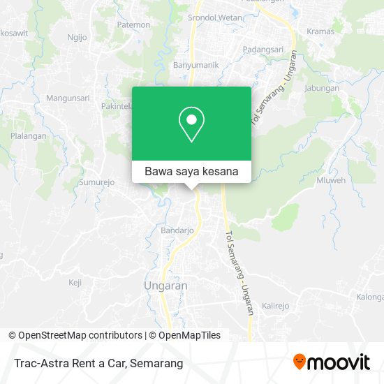 Peta Trac-Astra Rent a Car