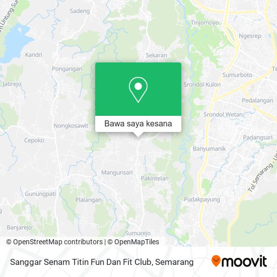 Peta Sanggar Senam Titin Fun Dan Fit Club