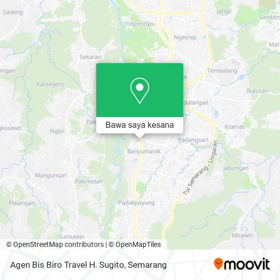 Peta Agen Bis Biro Travel H. Sugito