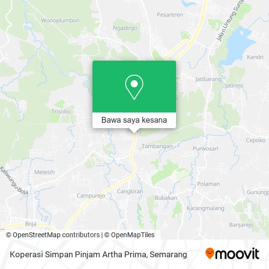 Peta Koperasi Simpan Pinjam Artha Prima