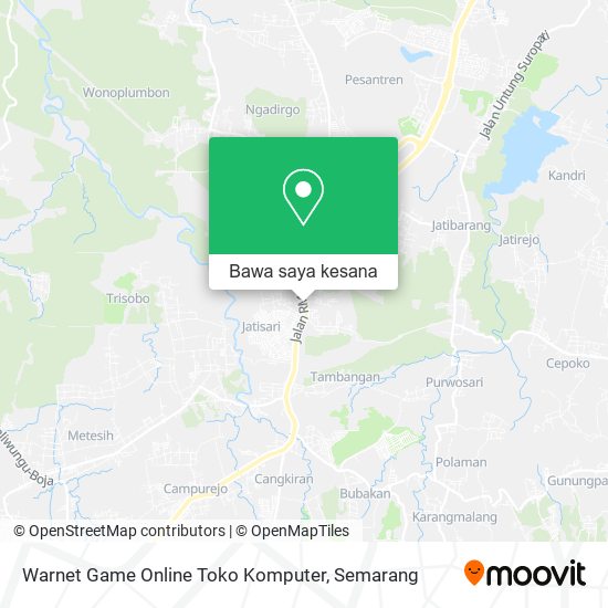 Peta Warnet Game Online Toko Komputer