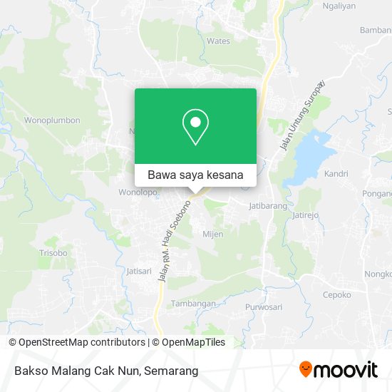 Peta Bakso Malang Cak Nun