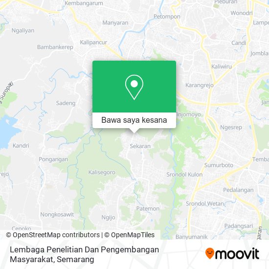 Peta Lembaga Penelitian Dan Pengembangan Masyarakat