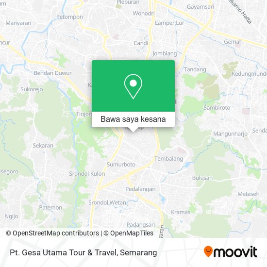 Peta Pt. Gesa Utama Tour & Travel