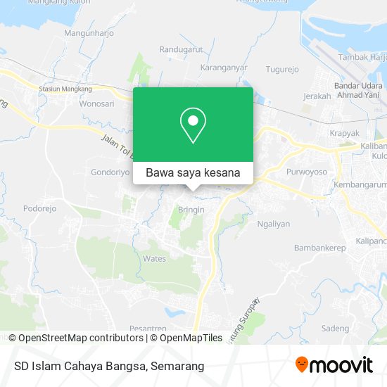 Peta SD Islam Cahaya Bangsa