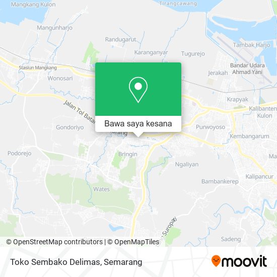 Peta Toko Sembako Delimas