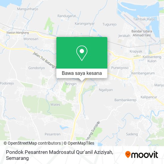 Peta Pondok Pesantren Madrosatul Qur'anil Aziziyah