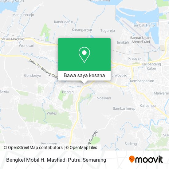 Peta Bengkel Mobil H. Mashadi Putra