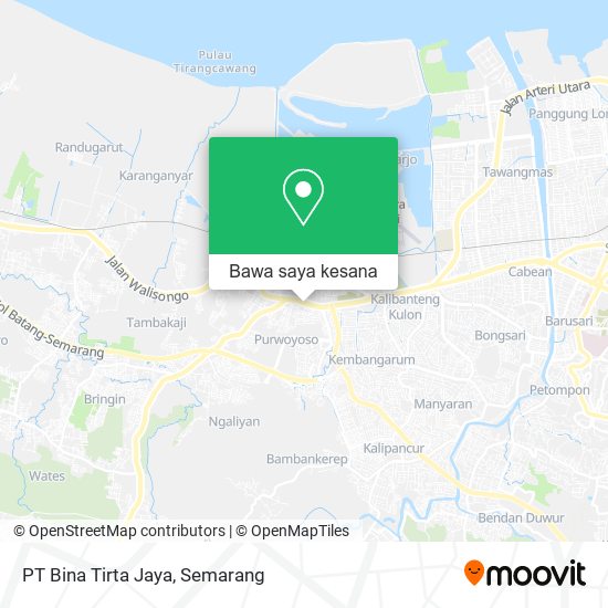 Peta PT Bina Tirta Jaya