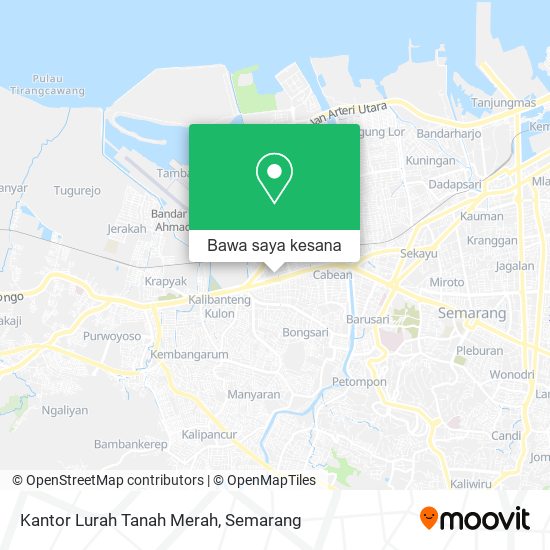 Peta Kantor Lurah Tanah Merah