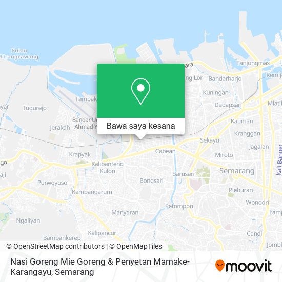 Peta Nasi Goreng Mie Goreng & Penyetan Mamake-Karangayu