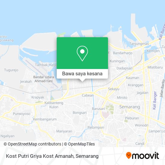 Peta Kost Putri Griya Kost Amanah
