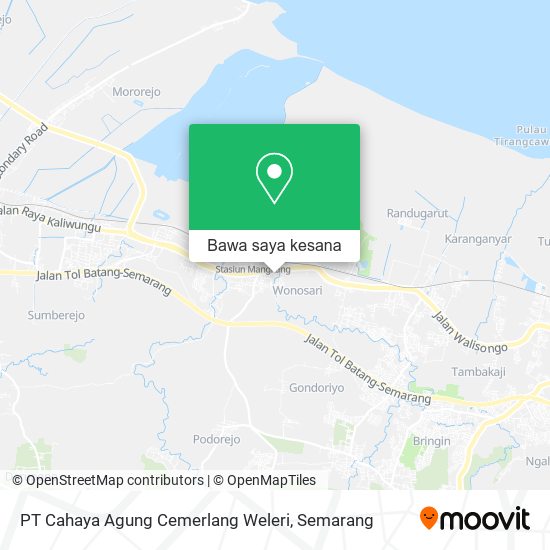 Peta PT Cahaya Agung Cemerlang Weleri