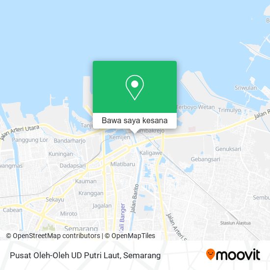 Peta Pusat Oleh-Oleh UD Putri Laut