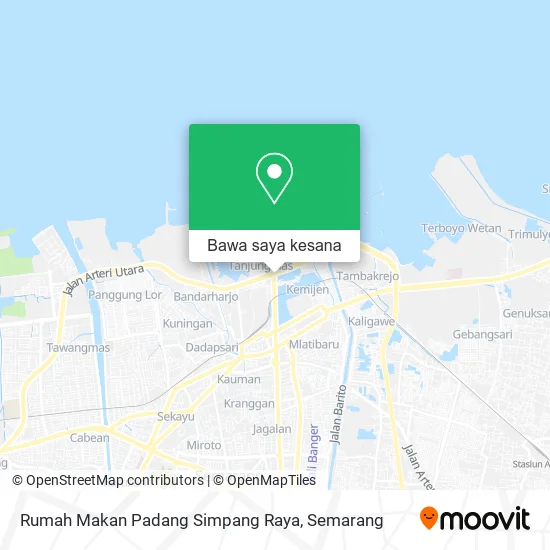 Peta Rumah Makan Padang Simpang Raya