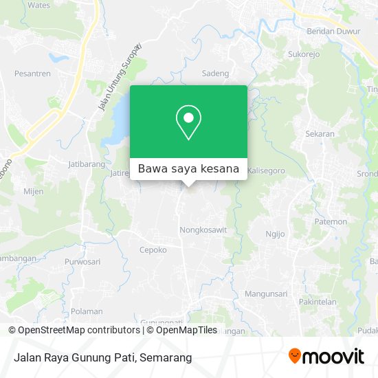 Peta Jalan Raya Gunung Pati