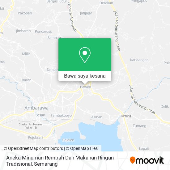 Peta Aneka Minuman Rempah Dan Makanan Ringan Tradisional