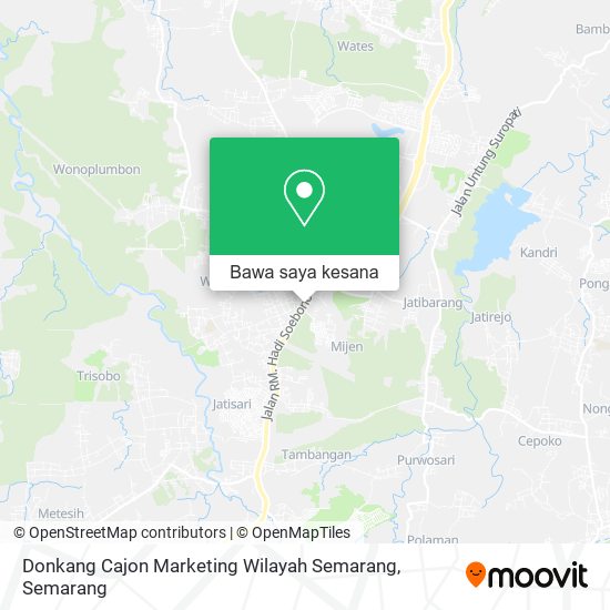 Peta Donkang Cajon Marketing Wilayah Semarang